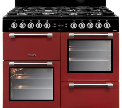 LEISURE Cookmaster 100 CK100F232R 100 cm Dual Fuel Range Cooker - Red & Chrome LEISURE Cookmaster 100 CK100F232R 100 cm Dual Fuel Range Cooker - Red & Chrome